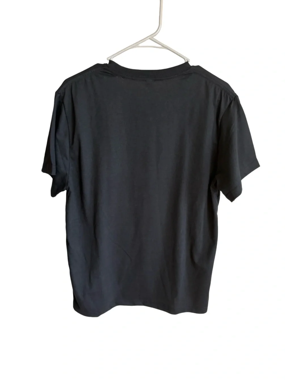 Black Graphic Tee with Pink Text - Women's Top - Picture 3 of 3